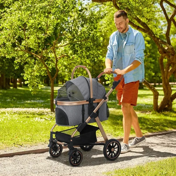 3 In 1 Dog Stroller With Detachable