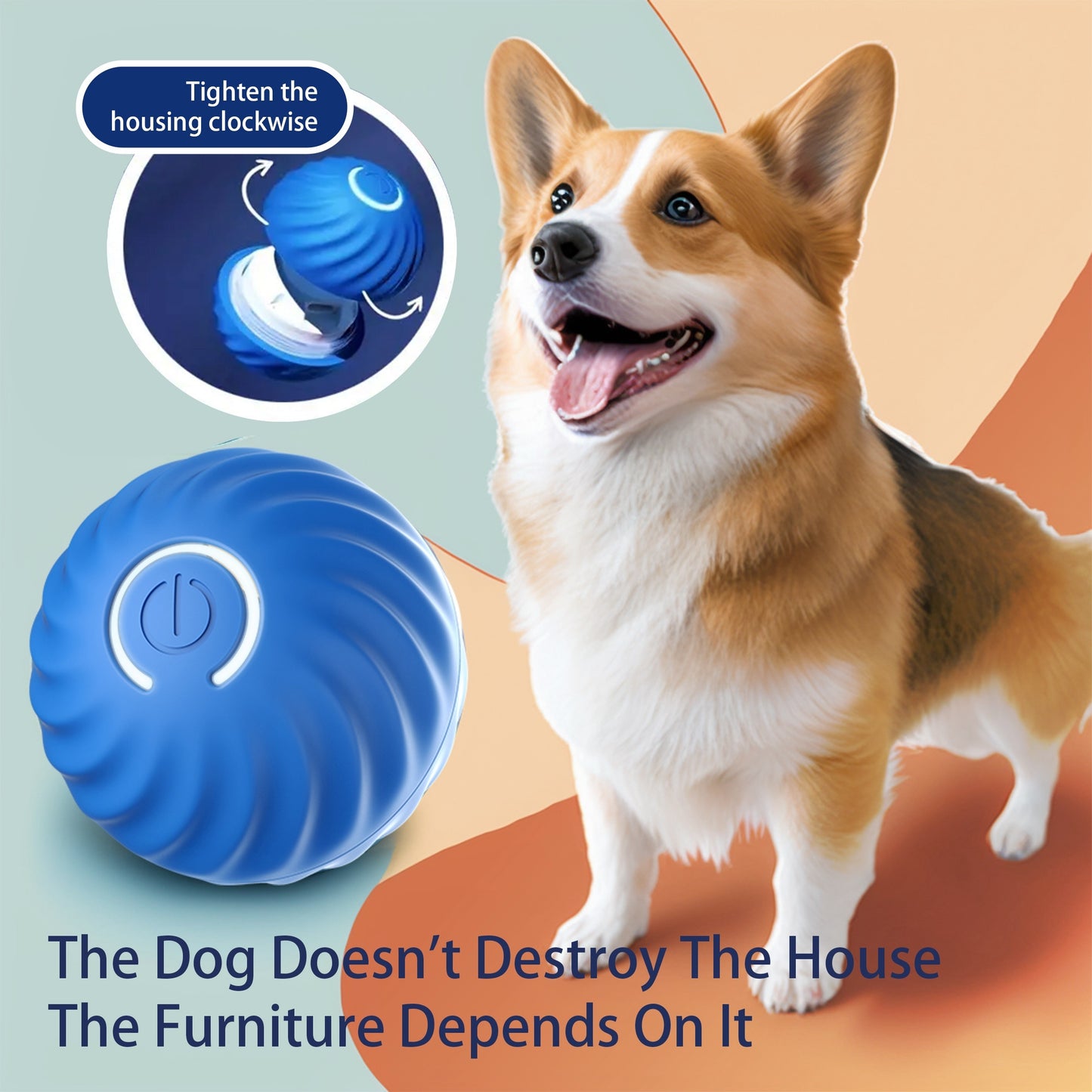 Interactive Bouncing Ball For Dogstimulating Toy