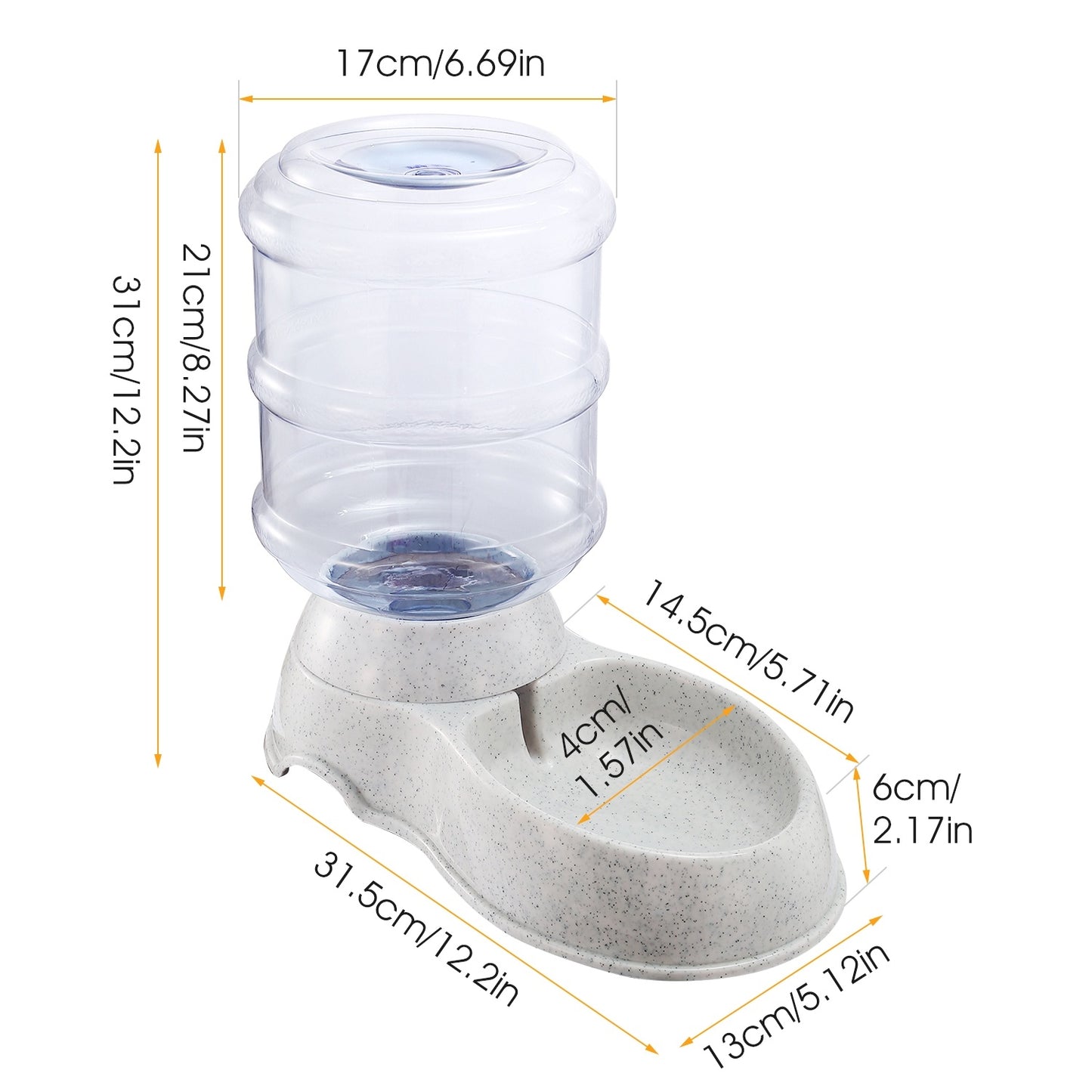 3.5L 1Gal Pet Water Dispenser Self